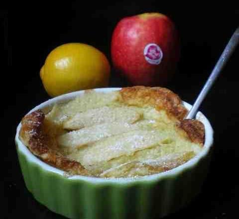 Clafouti aux pommes et citron