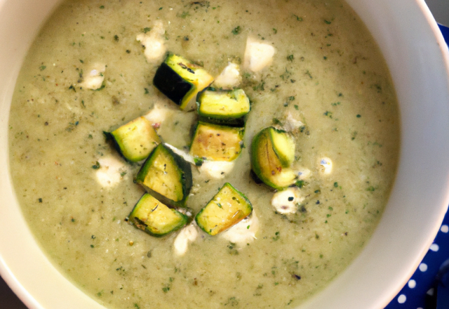 Velouté de courgettes au gorgonzola