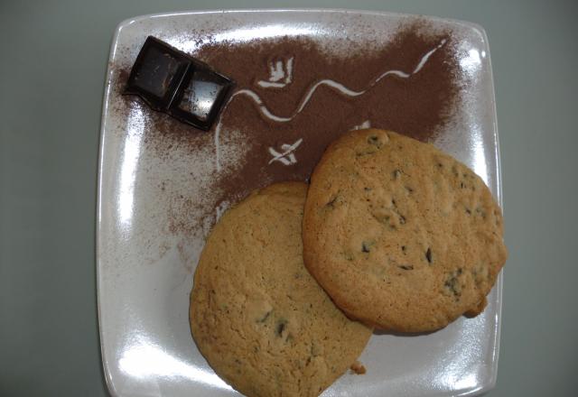 Cookies aux pépites de chocolat et pointe de cannelle