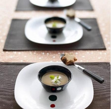 Veloute de châtaignes au foie gras