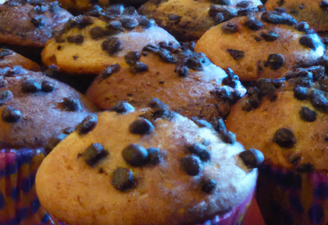 Muffins aux pépites de chocolat maison