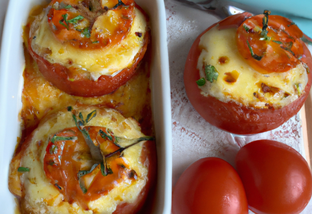 Tomates soufflées au gruyère