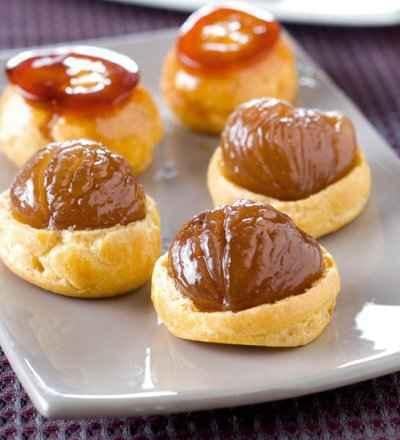 Croquenbouches aux marrons glacés