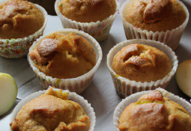 Muffins légers aux pommes