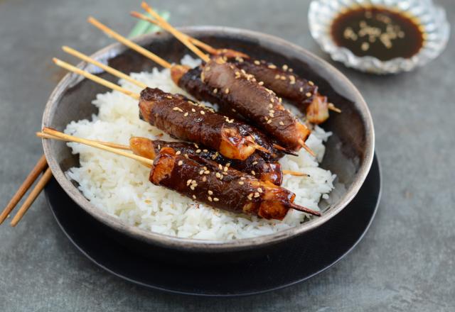 Brochettes de bœuf au fromage