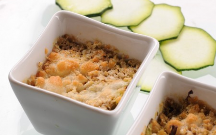 Crumble de courgettes parfumé