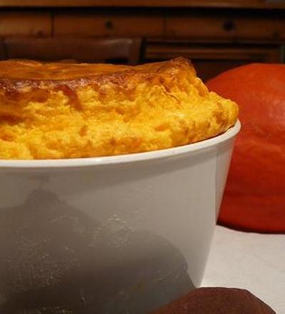 Soufflé au potimarron et à la mimolette vieille