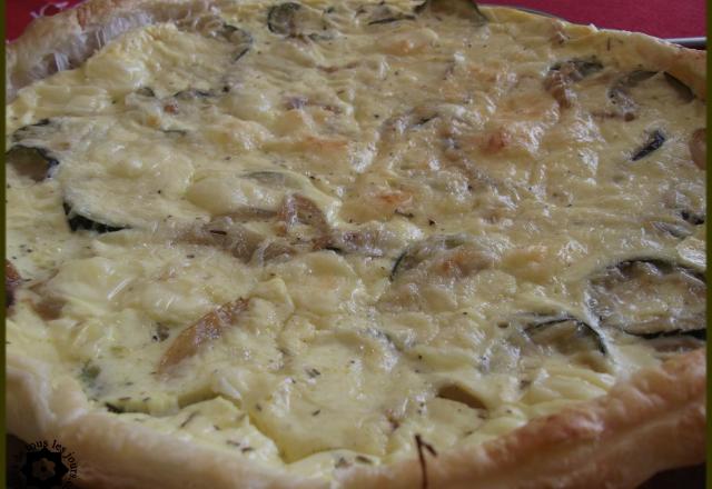 Quiche au Leerdammer et courgettes