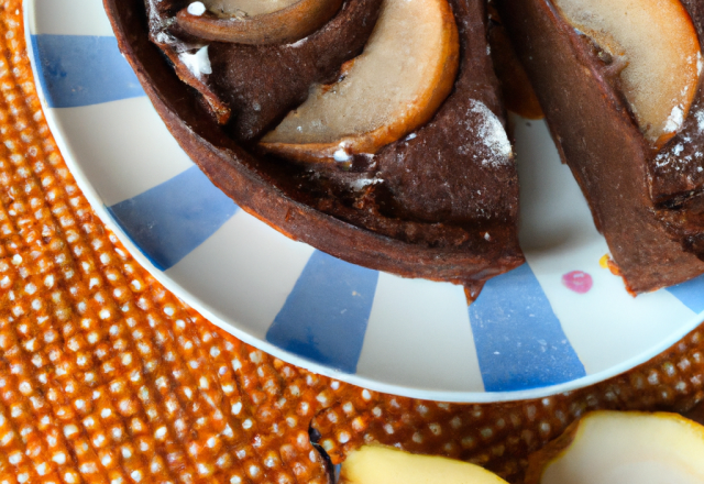 Gâteau choco-poire