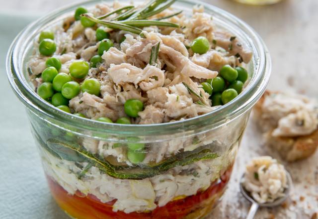 Rillettes de lapin et légumes d'été