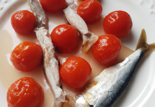 Tomates cerises et sardines