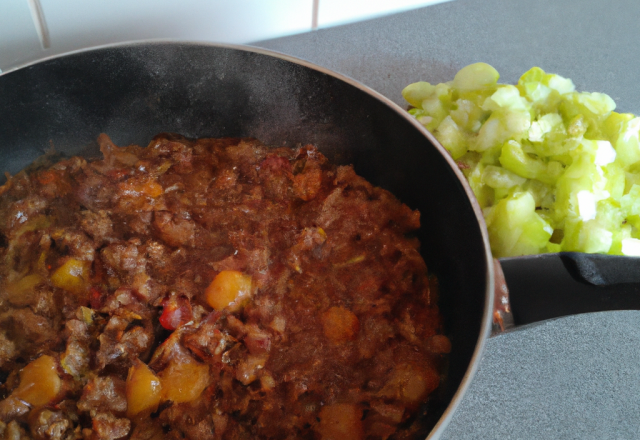 Sauce bolognaise à la pancetta et céleri