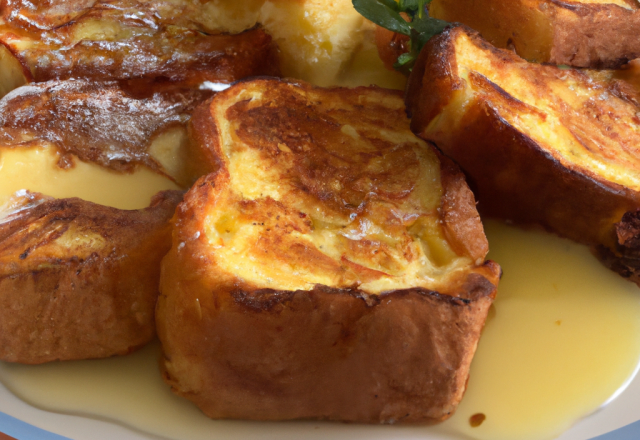 Pain perdu à la vanille