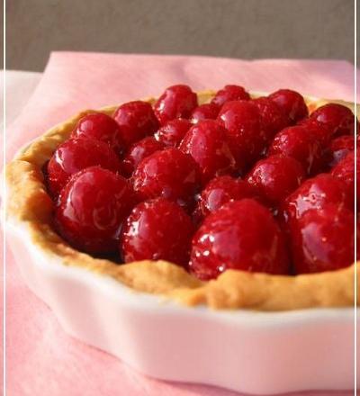 Tartelette framboises et chocolat