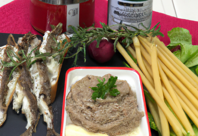 Rouget à la tapenade et ses pâtes fraîches