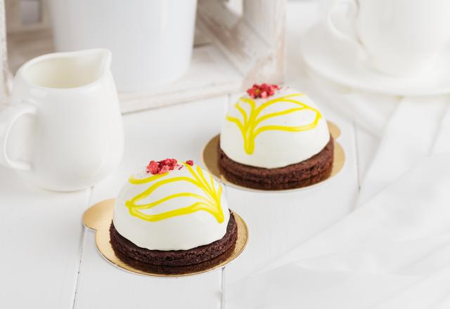 Entremets de Pâques au chocolat blanc