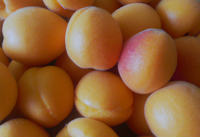 Abricots jumbocot au garde à vous