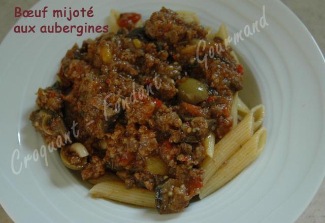 Bœuf mijoté aux aubergines