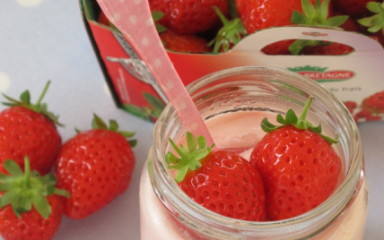 Yaourt fondant à la fraise