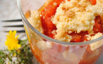 Crumble de tomates rapide