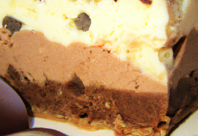 Gâteau aux marrons, petit beurre et chocolat