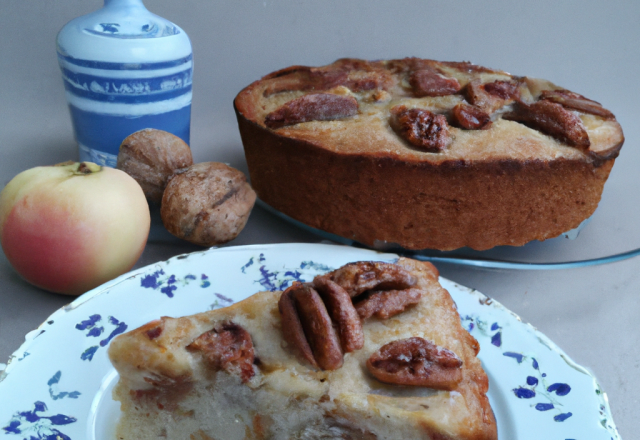 Gâteau aux poires à la noix de Pécan