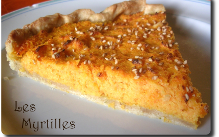 Tarte aux carottes et gingembre