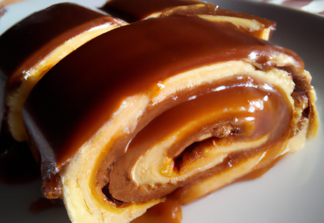 Le Rouleau chocolat caramel