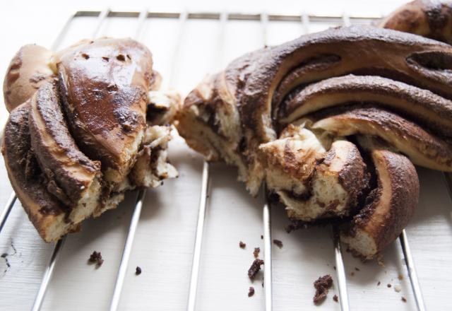 Brioche tressée au chocolat