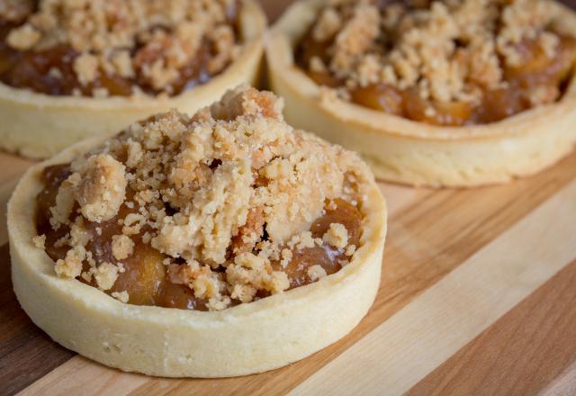 Tarte crumble aux abricots rapide