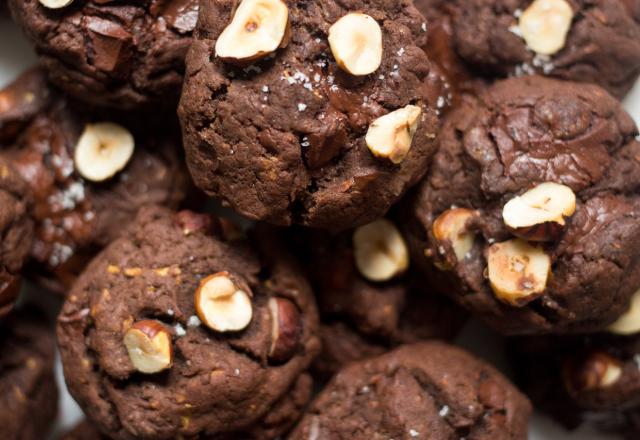 Cookies chocolat-noisette sans beurre (à la courgette)