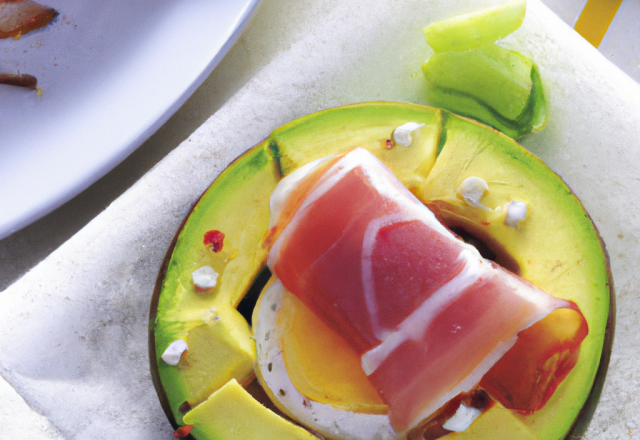 Avocat au jambon