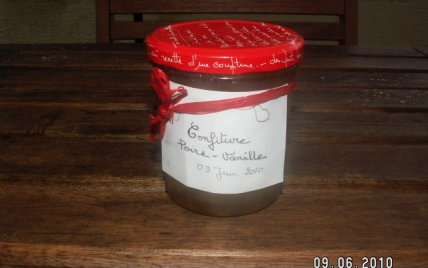 Confiture poire vanille en MAP