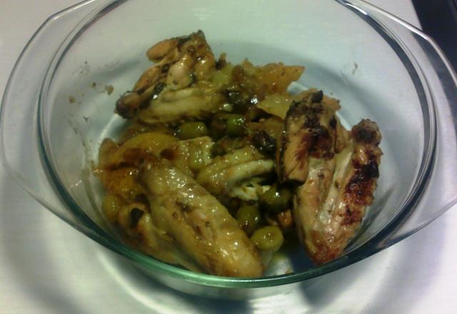 Tajine poulet-olives-citron