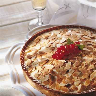 Tarte au chocolat blanc et fruit de la passion