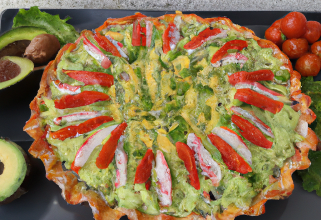 Tarte au crabe et avocat