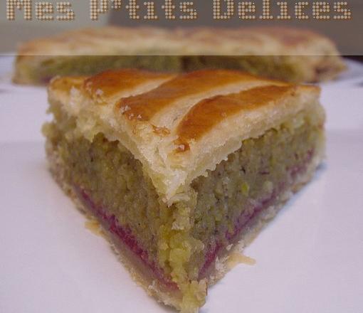 Galette des rois pistache-framboise