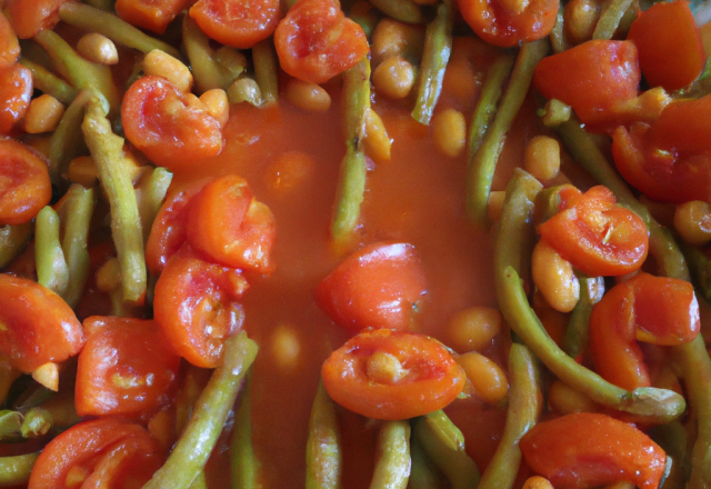 Haricots à la tomate