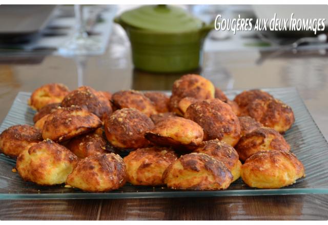 Gougères aux deux fromages