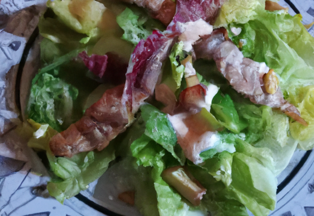 Salade de poulet au bacon