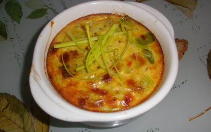 Gratin de poireaux au curry