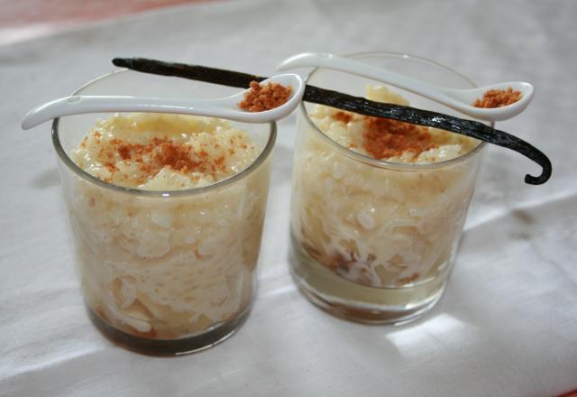 Riz au lait gourmand au sucre vanillé