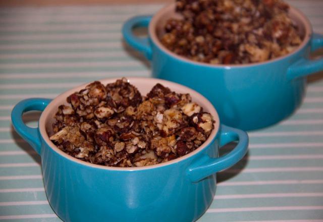 Crumble pomme et Granola maison