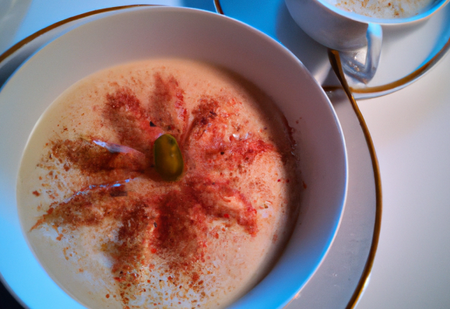 Cappuccino de crabe au pamplemousse