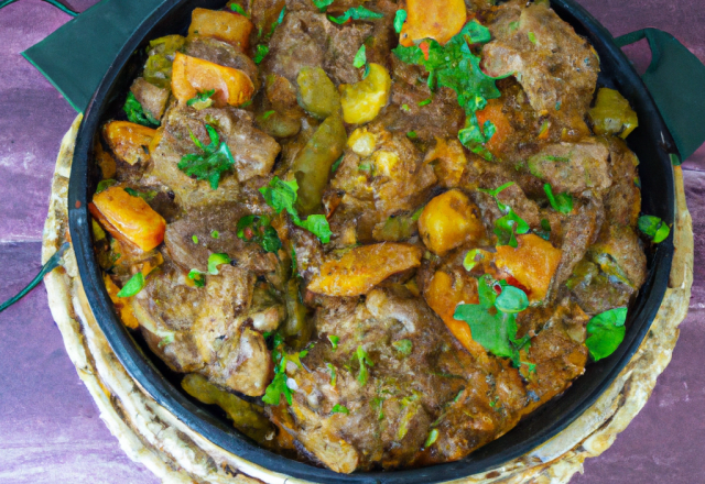 Tajine d'agneau rapido