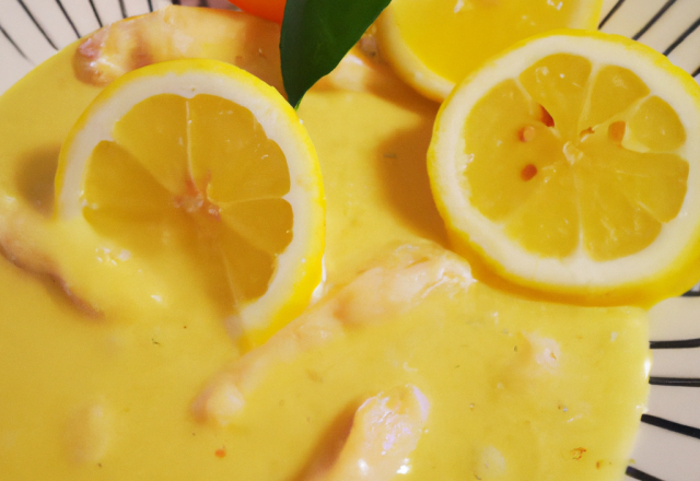 Sauce pêche/citron