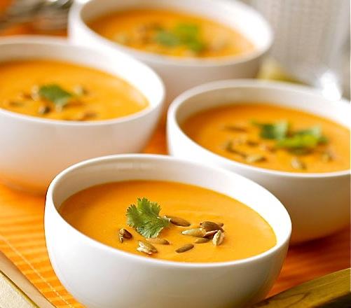 Soupe des 4 C : Carottes Coco Curry Coriandre