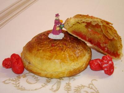 Petites galettes de l'Epiphanie aux pralines roses