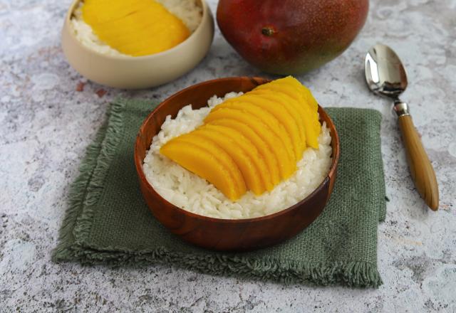 Riz gluant à la mangue