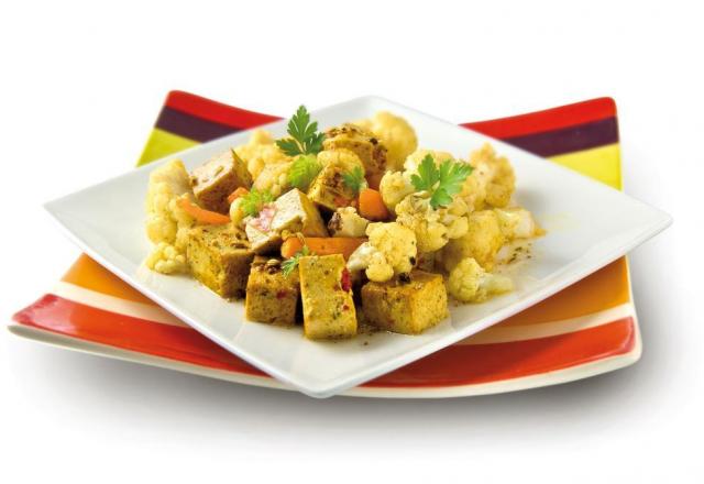 Curry de tofu sauté